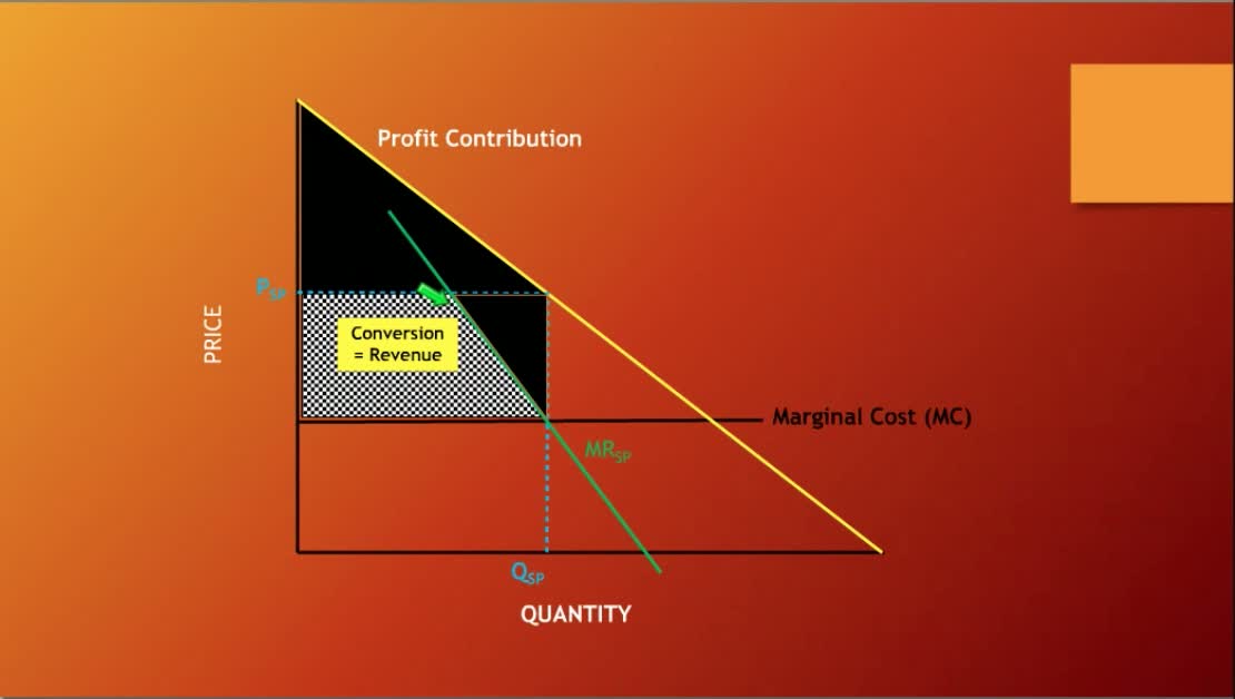 Screenshot of video explaining value-based pricing