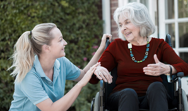 person in wheelchair